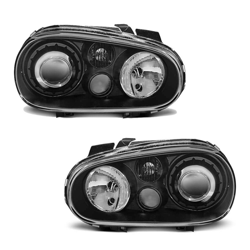 2x Phares Vw Golf 4 IV Look xenon Black (97-03)