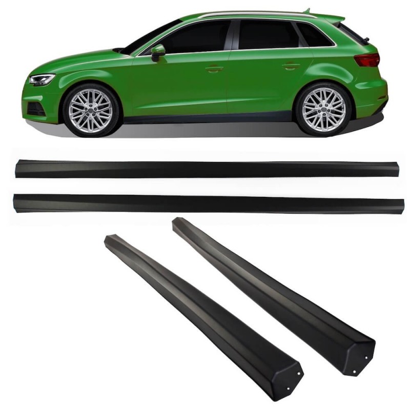 2x Bas de caisse Audi A3 8V Sportback ABS Look S-Line (16-20)