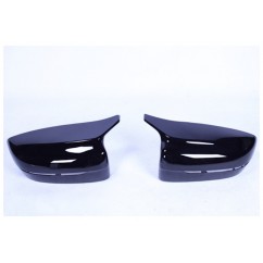 2x Coques rétroviseurs Noir laqué BMW Série 5 G30 G31 G11 G12