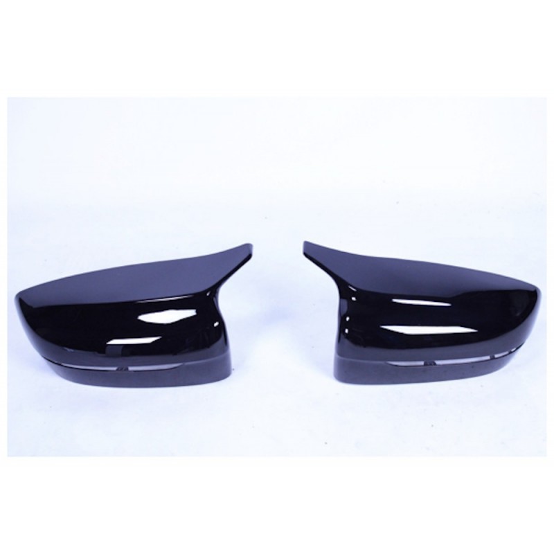 2x Coques rétroviseurs Noir laqué BMW Série 5, 7 G30 G31 G11 G12 (15-17)