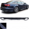 Diffuseur arrière + embouts d'échappements Audi A6 C7 RS6 Design (14-18)