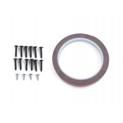 Rajout de pare-choc avant Noir brillant Vw Golf VII 7 13-20