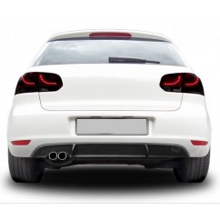 Diffuseur arriere adaptable sur Vw Golf VI look GTI 08-12