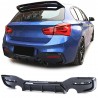 Rajout Pare Choc arrière noir laqué BMW Série 1 Facelift F20 F21 (15-19)