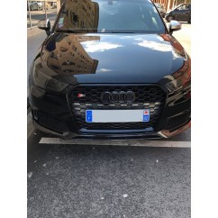 Calandre Audi A1 Facelift Look RS1 Noir brillant (15-18)