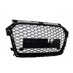 Calandre Audi A1 Facelift Look RS1 Noir brillant (15-18)