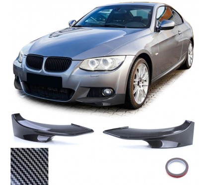 2x Splitters Carbone BMW E92 E93 avec Pare-choc M (10-13)