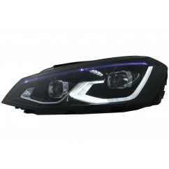 2x Phares LED adaptables sur Golf VII 7 look Golf 8 LED (12-17)