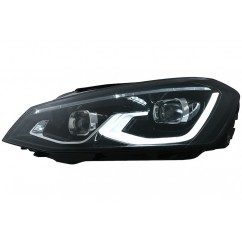 2x Phares LED adaptables sur Golf VII 7 look Golf 8 LED (12-17)