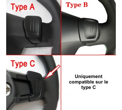 2x Extensions palettes au volant adaptables sur Vw Golf, Polo et Scirocco (version GTI, GTD et GTE)