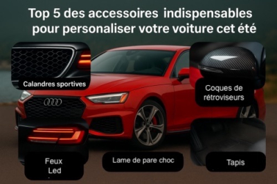 Top 5 des accessoires indispensables pour personnaliser votre voiture cet été
